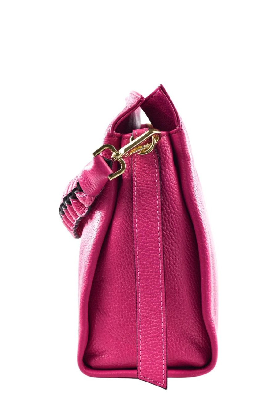 Borse A Tracolla Voemièn | Borsa Braid In Pelle Dollaro Fucsia