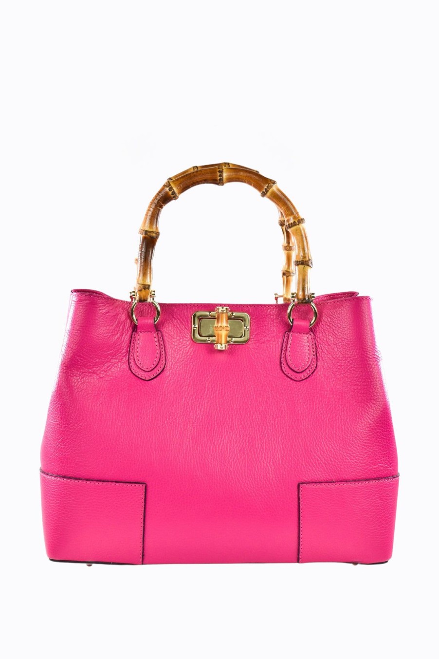 Borse A Mano Voemièn | Borsa Bamboo Babe In Pelle Dollaro Fucsia