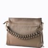 Borse A Tracolla Voemièn | Borsa Braid In Pelle Dollaro Taupe